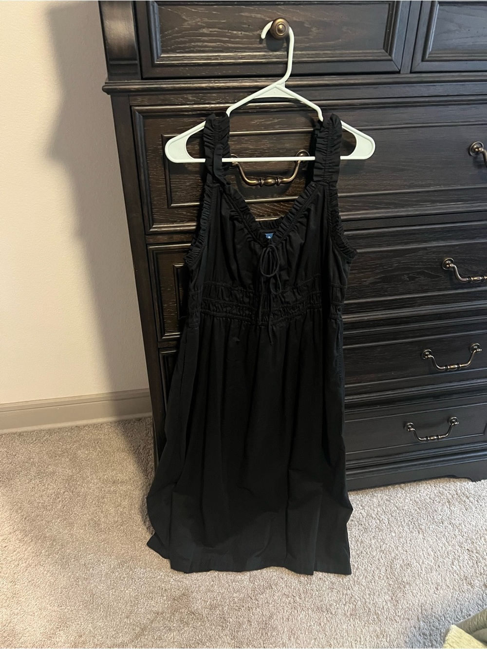 Old Navy Black Ruffle-Waist Sundress